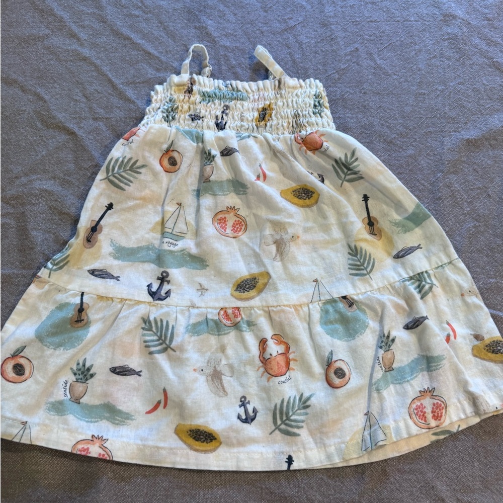 Little Co Lauren Conrad Dress -18m - Worn Once - Baby Girl Tropical Dress